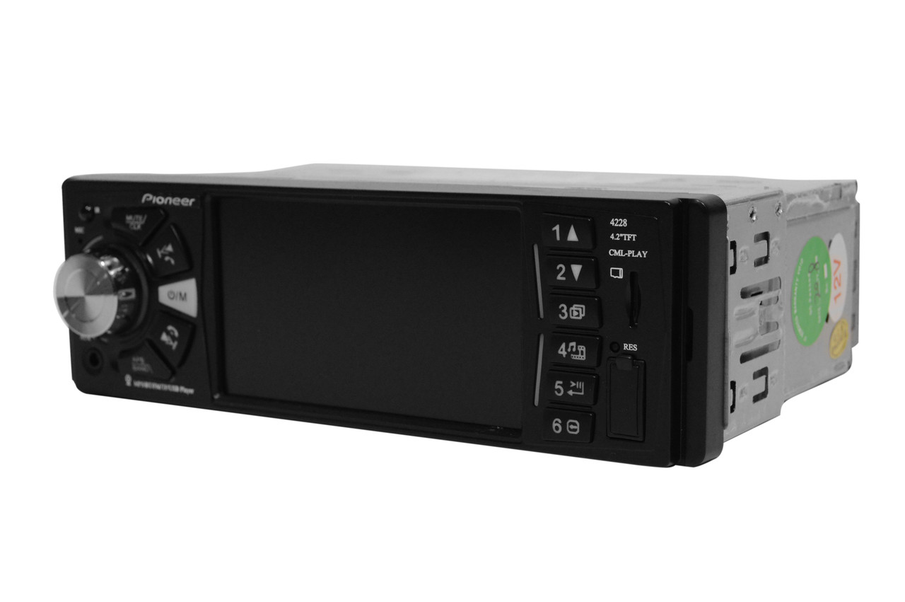 

1Din автомагнитола Pioneer 4228 с экраном 4.2"+блютуз (магнитола Пионер 1 Дин)