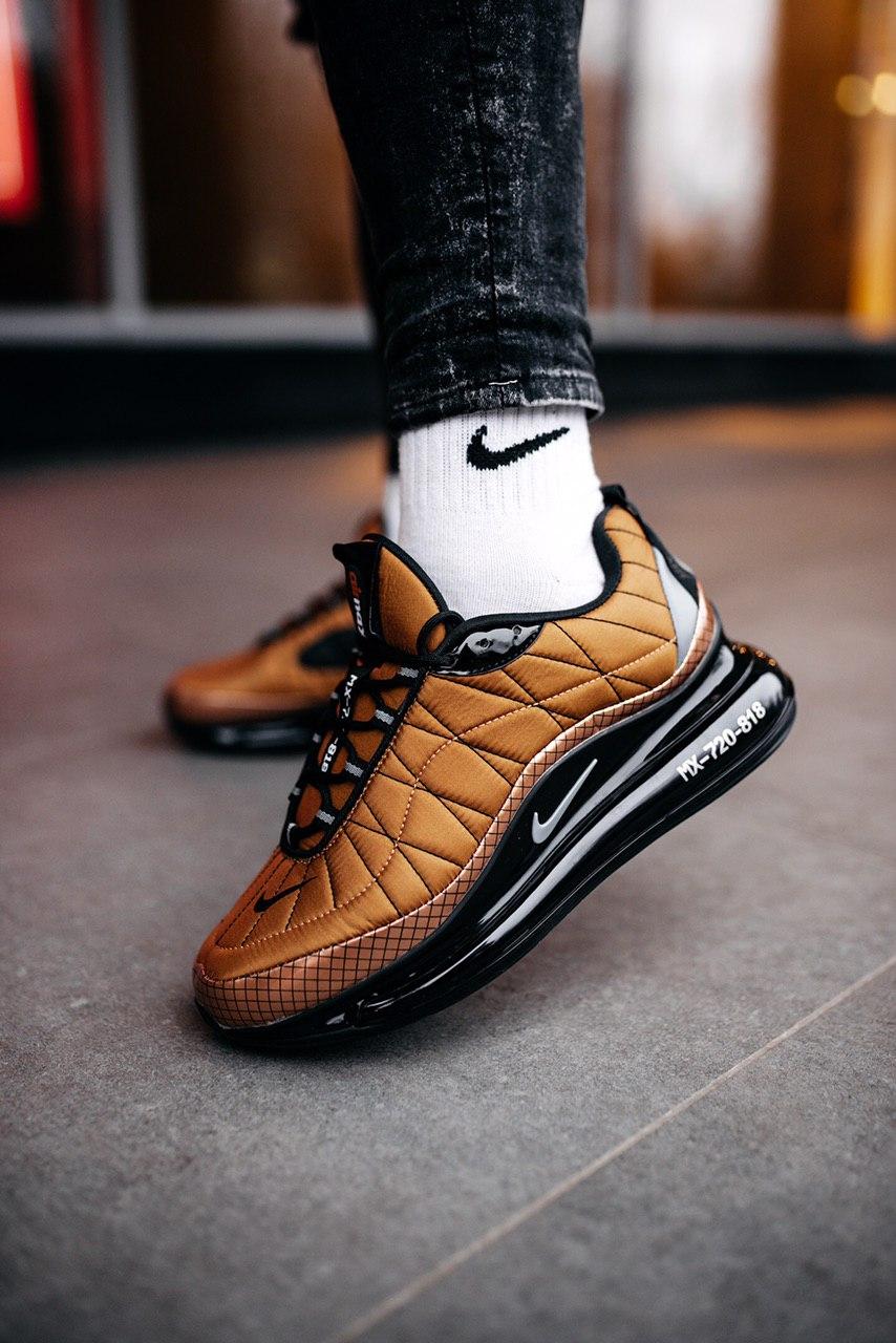 

Nike Air Max 720-818 copper/black кроссовки для мужчин. Стильные кроссы Найк 720-818 мужские, Коричневый