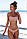 Жіночий купальник роздільний бандо пудровий розмір М, фото 3