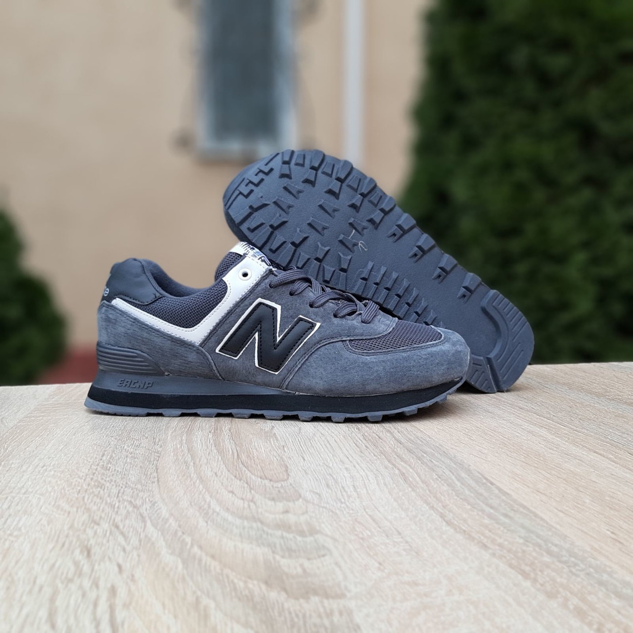 

Кроссовки женские New Balance 574 серые, Нью Баланс 574, натуральная замша, сетка, прошиты. Код OD-20255 37, Серый