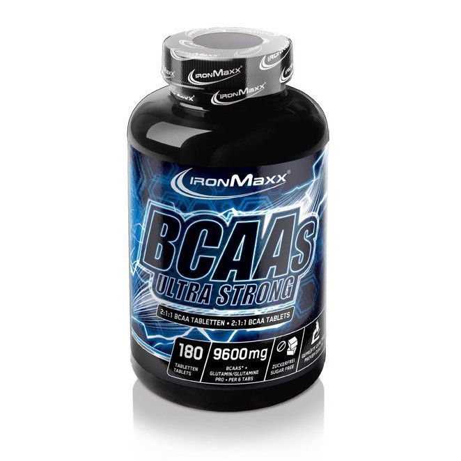 

BCAA IronMaxx BCAAs Ultra Strong 2:1:1, 180 таблеток