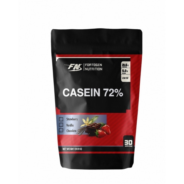 

Протеин Fortogen Nutrition Casein Protein 72%, 900 грамм Ваниль