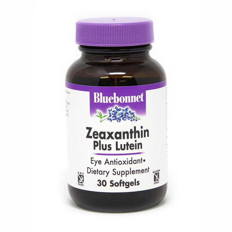 

Натуральная добавка Bluebonnet Zeaxanthin plus Lutein, 30 капсул