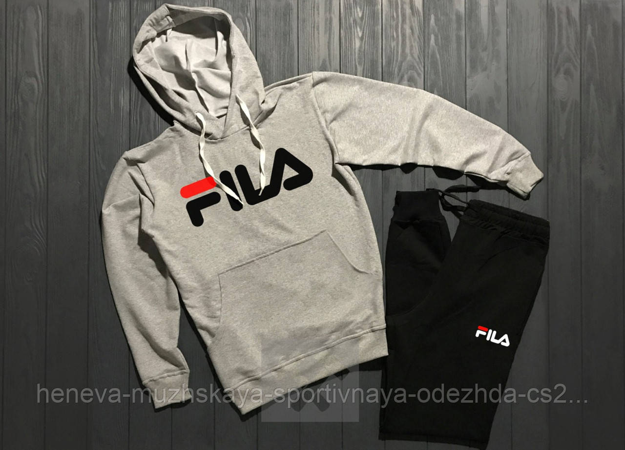 

Мужской спортивный костюм, чоловічий костюм Fila, Серый