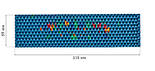 Аплікатор Ляпко 5,8 Ag Супутник Плюс розмір 59 х 235 мм голчастий масажний міні килимок від болю Синій, фото 4