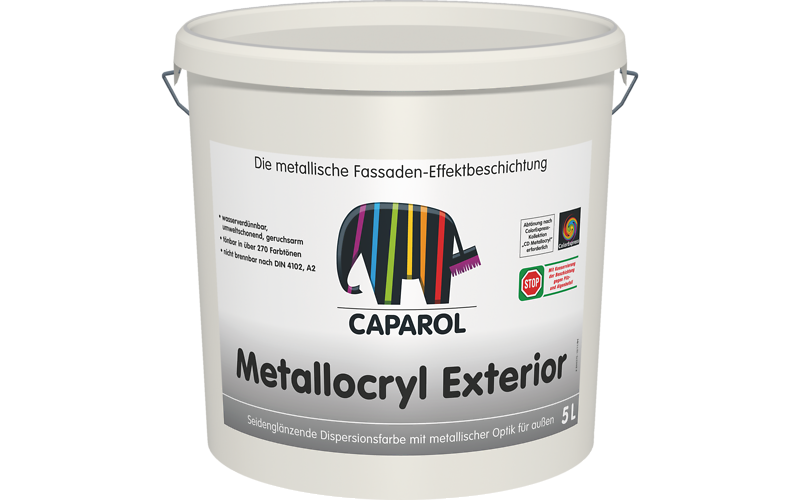 

Фасадная краска с металлическим эффектом Capadecor Metallocryl Exterior 10 л