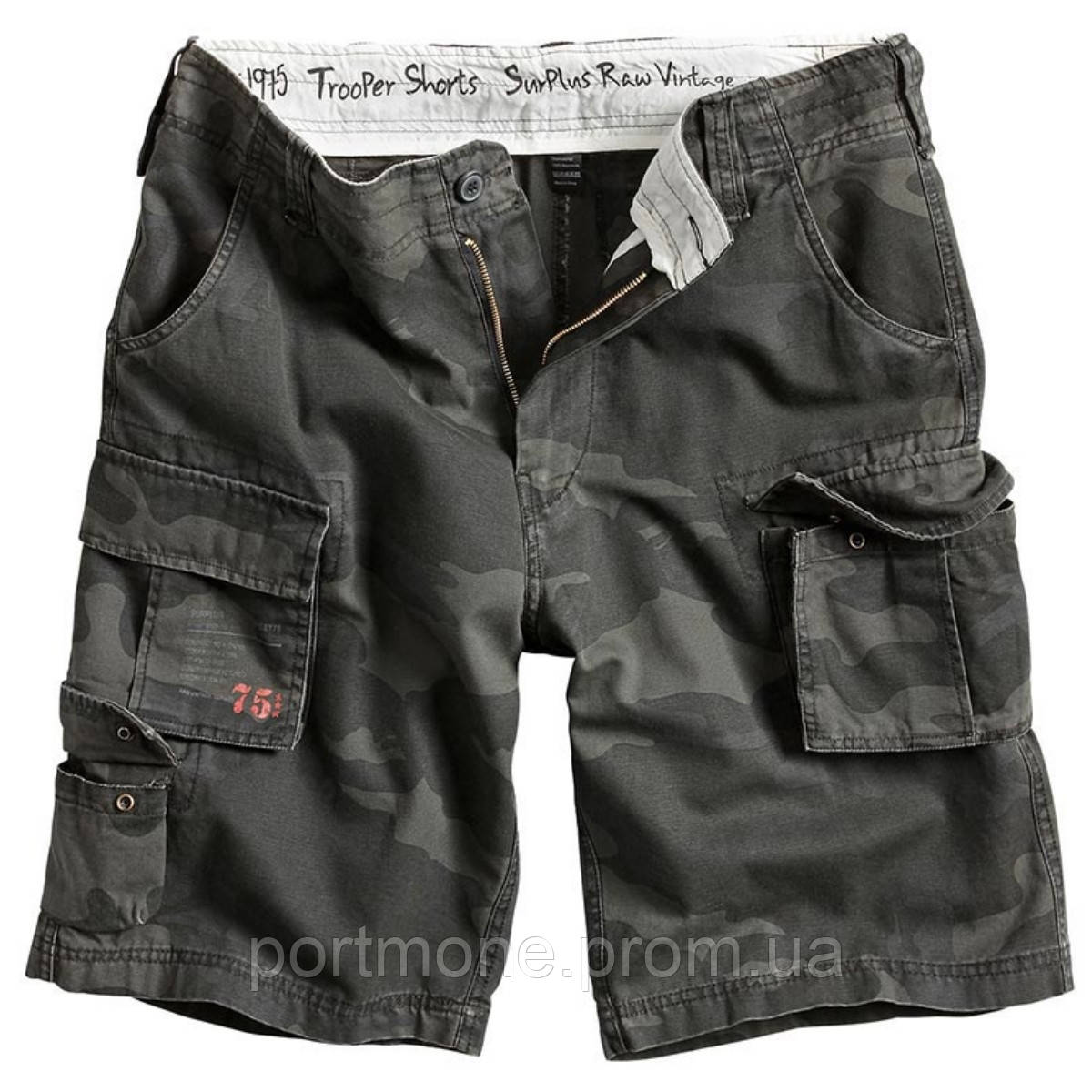 

Шорты Surplus Trooper Shorts Black Camo L Черный 07-5600-42-L, КОД: 690783