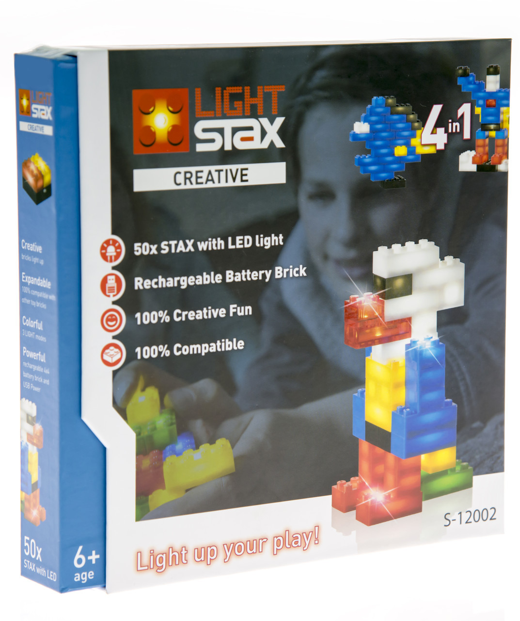 

Конструктор LIGHT STAX с LED подсветкой Creative LS-S12002 (JN63LS-S12002), Синий;красный;желтый