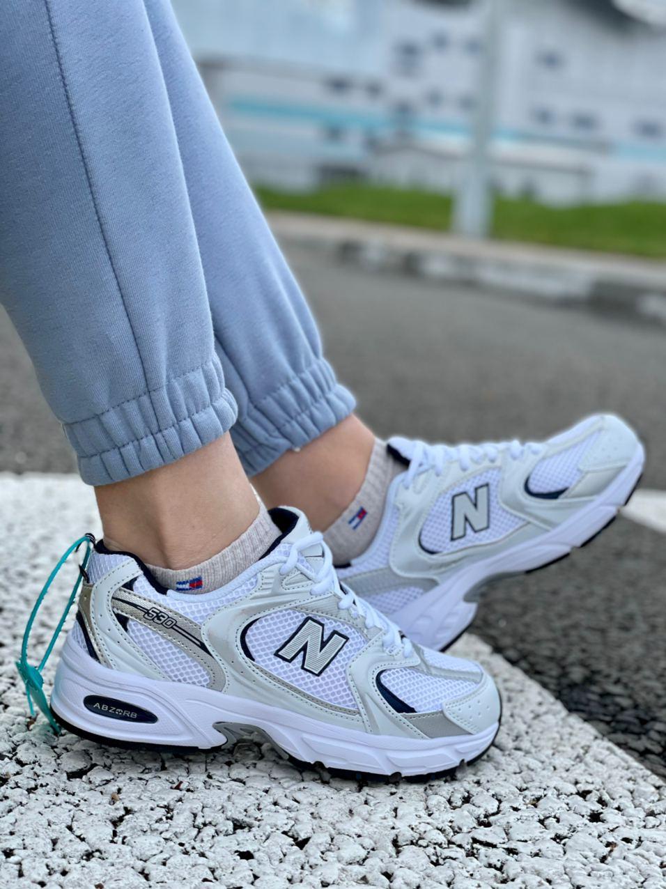 

Женские кроссовки New Balance 530 White / Нью Беланс 530 белые в сетку 40, Белый