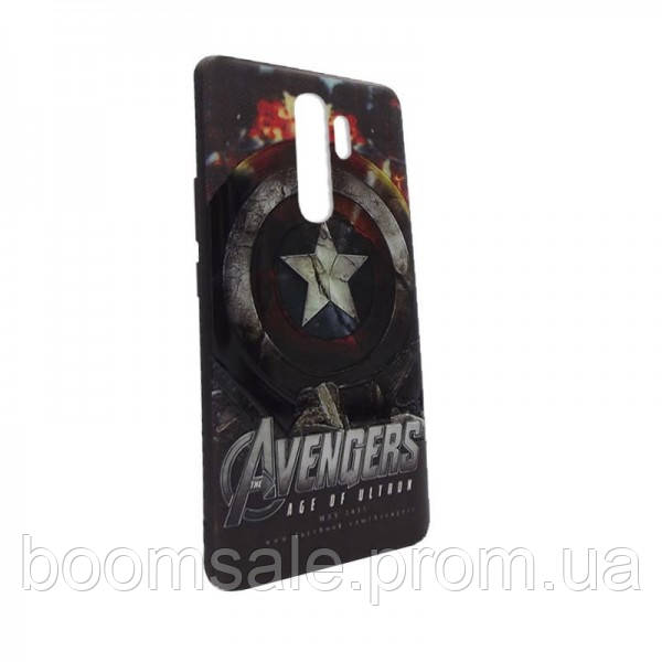 

Чехол для Xiaomi Redmi 9 TTech Cool Print Series Captain America, С рисунком