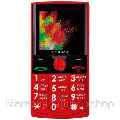 

Мобильный телефон Sigma Comfort 50 Solo Red (4827798121528), Красный