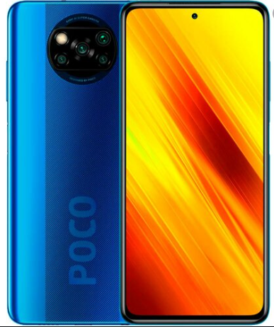 

Смартфон синий с хорошим аккумулятором большой емкости на 2 sim Xiaomi Poco X3 6/128GB Blue NFC ЕВРОПА UA UCRF