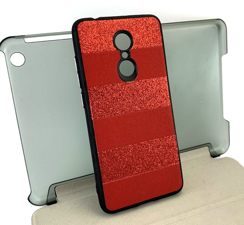 

Чехол для Xiaomi Redmi 5 накладка силиконовый бампер противоударный Hoco Stripes TPU красный