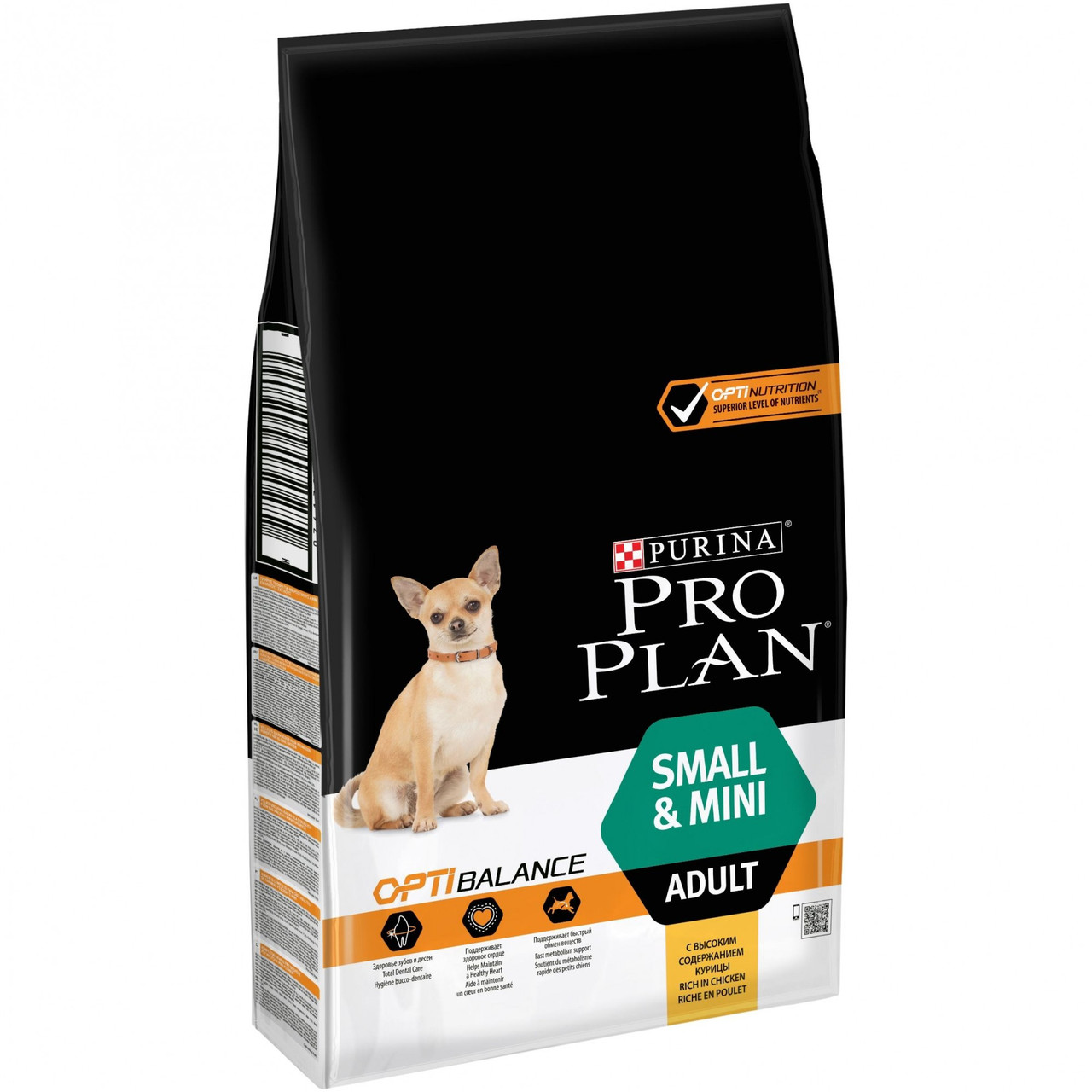 

Purina Pro Plan ADULT SMALL and MINI Optibalance. Корм для взрослых собак мелких пород с курицей и рисом, 7кг