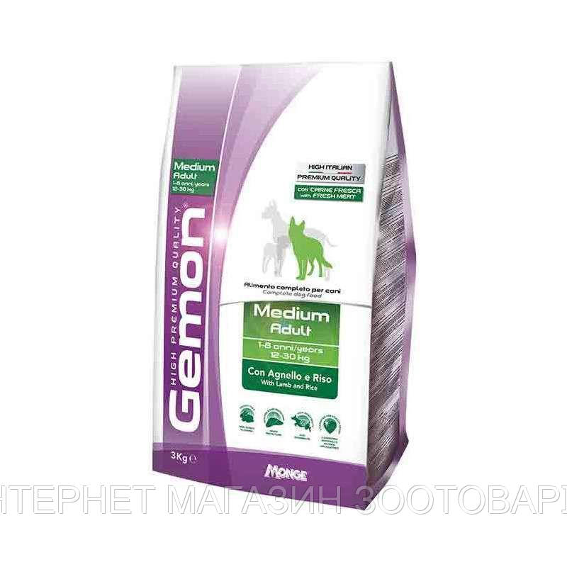 

Gemon (Джемон) Medium Adult - Сухой корм для взрослых собак средних пород с ягненком и рисом