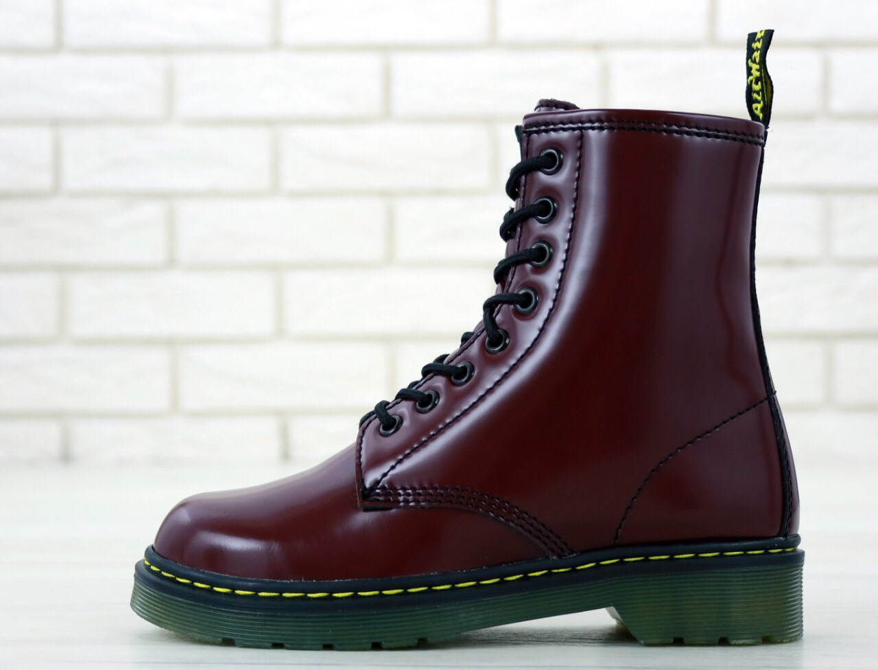 

Ботинки зимние Dr. Martens 1460, бордовые, Доктор Мартинс, натуральная кожа, мех, код KD-11945 38, Бордовый