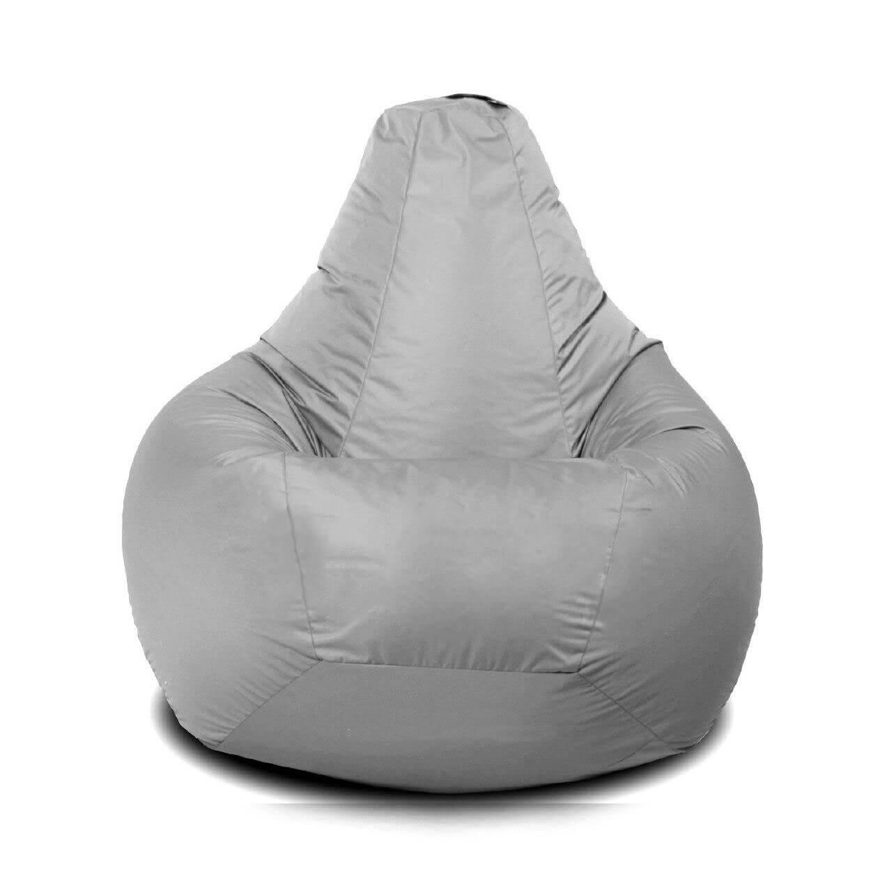

Кресло-груша нейлон Oxford серый KatyPuf, Размер L 100x75 XXL 140x100