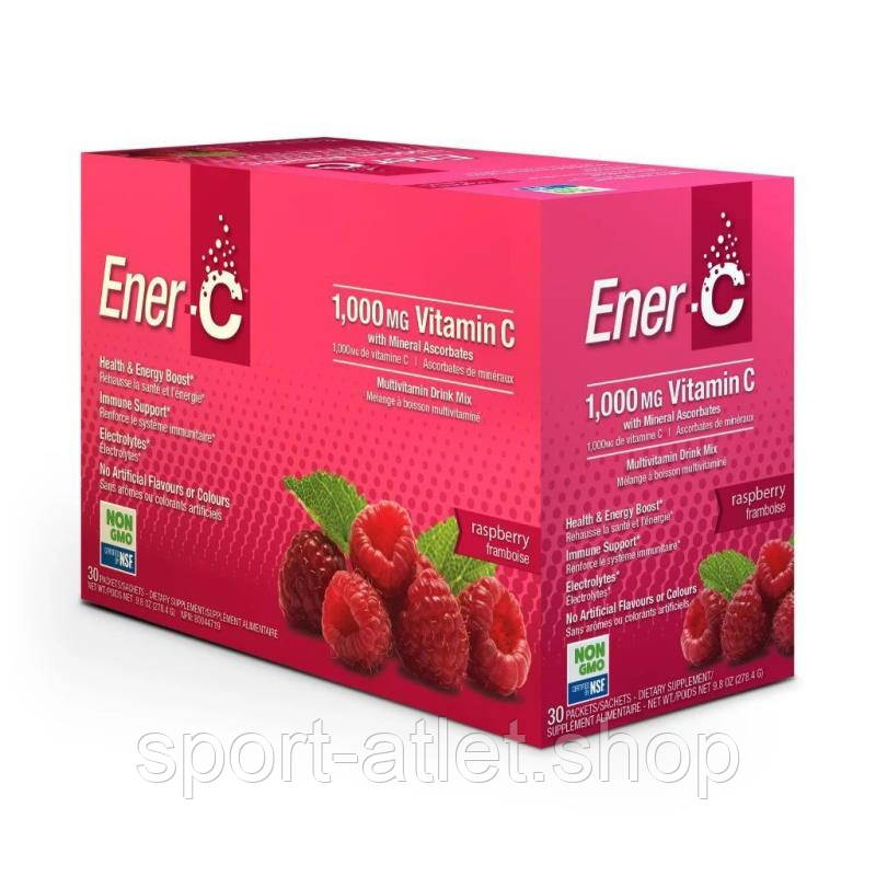 

Витамины и минералы Ener-C Vitamin C, 30 пакетиков Малина