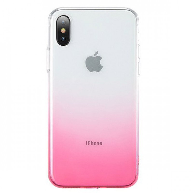 

TPU+PC Epik Ombre для iPhone XS Max (6.5") розовый