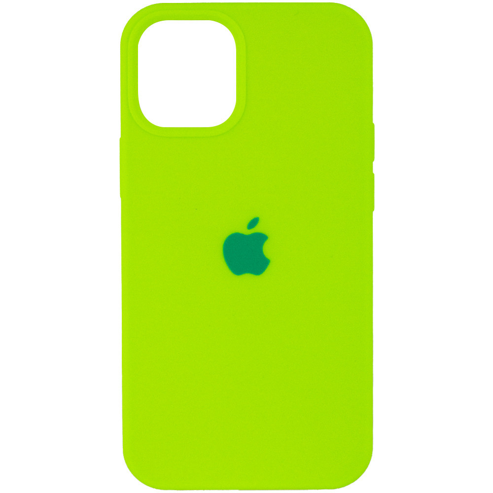 

Чехол Silicone Case (AA) для Apple iPhone 12 Pro / 12 (6.1"), Салатовый / neon green