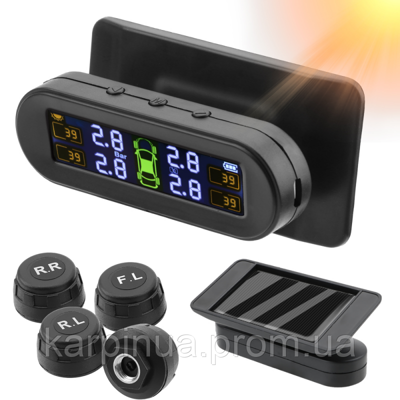 

Система контроля давления в шинах автомобиля TPMS Vehemo Solar 4A