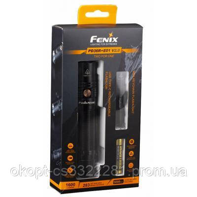 

Фонарь Fenix PD36R+Fenix E01 V2.0 (PD36RE01V20, Черный