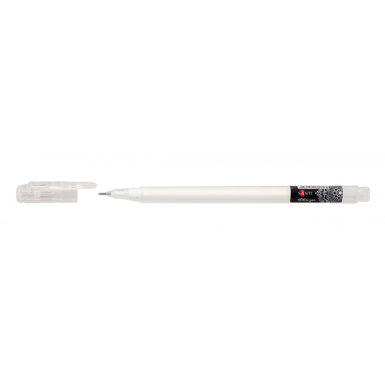 Ручка гелевая SANTI, белая 420362
