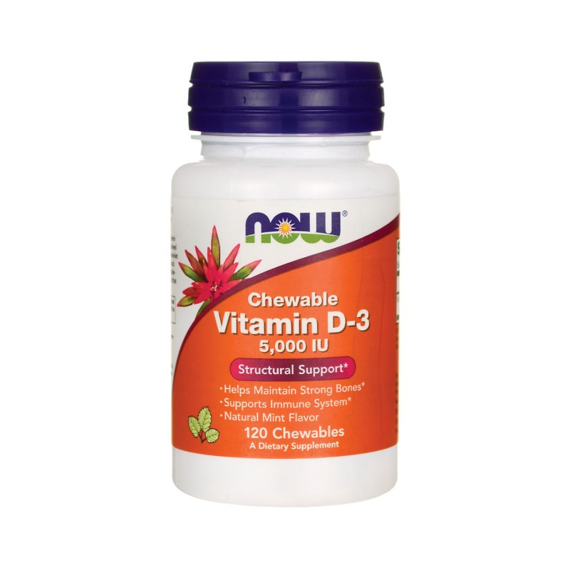 

Витамины NOW Foods VITAMIN D-3 5000 IU 120 капсул