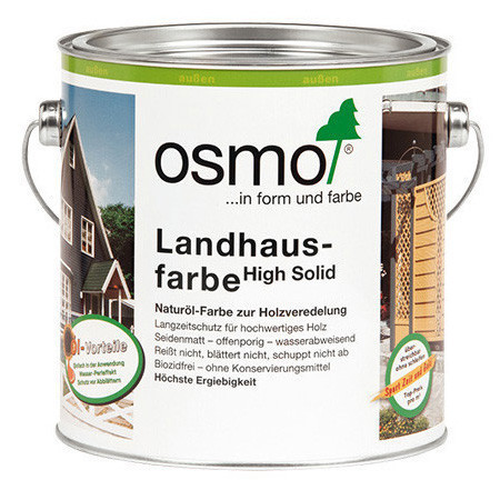 

Непрозрачная краска для деревянных фасадов Osmo Landhausfarbe 2205 ярко-желтая 2,5 л