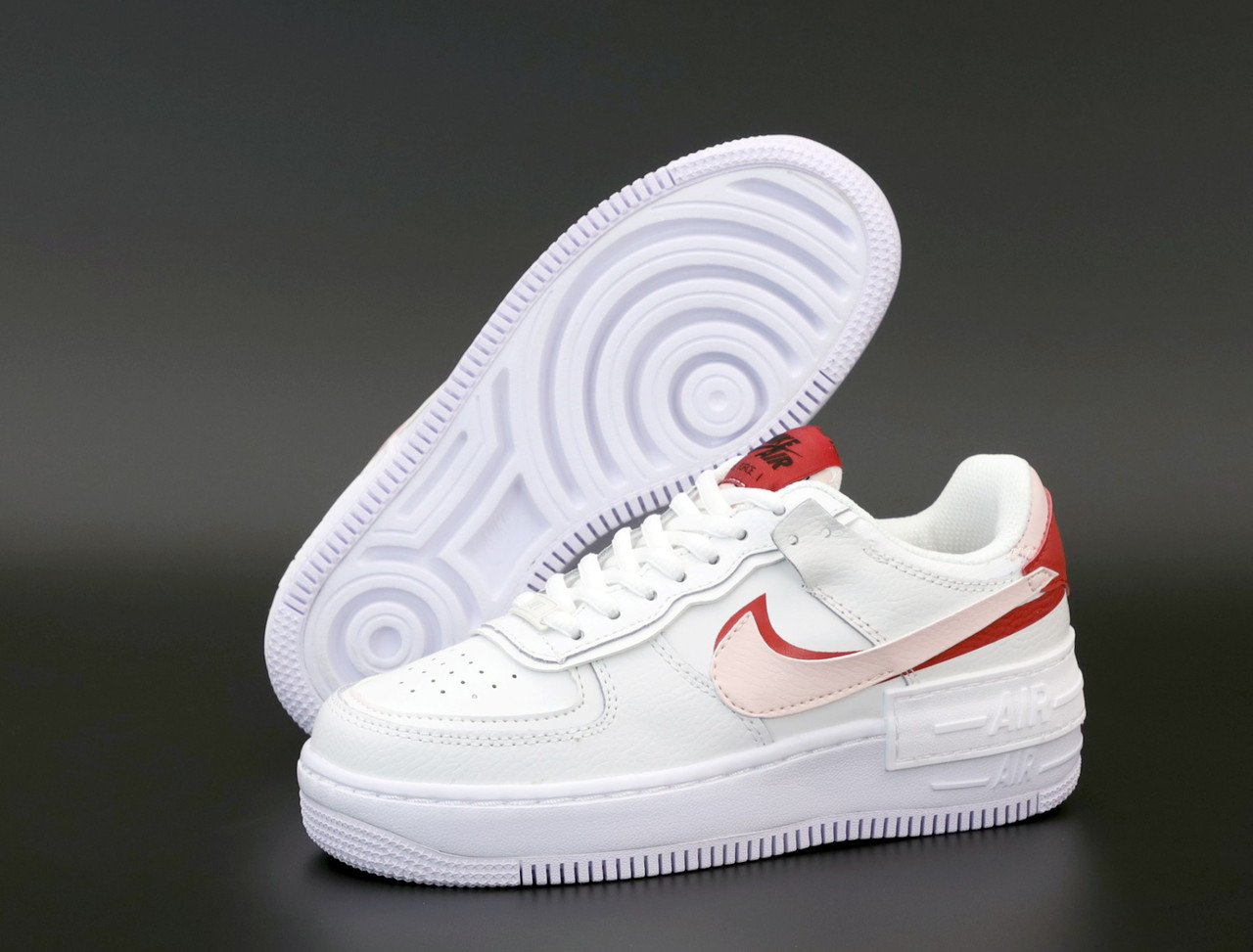 

Кроссовки женские Nike Air Force 1 Shadow белые, Найк Аир Форс, натуральная кожа, код KD-12222 40, Белый