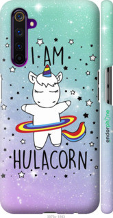 

Чехол на Realme 6 Pro I'm hulacorn "3976c-1893-44506", Голубой