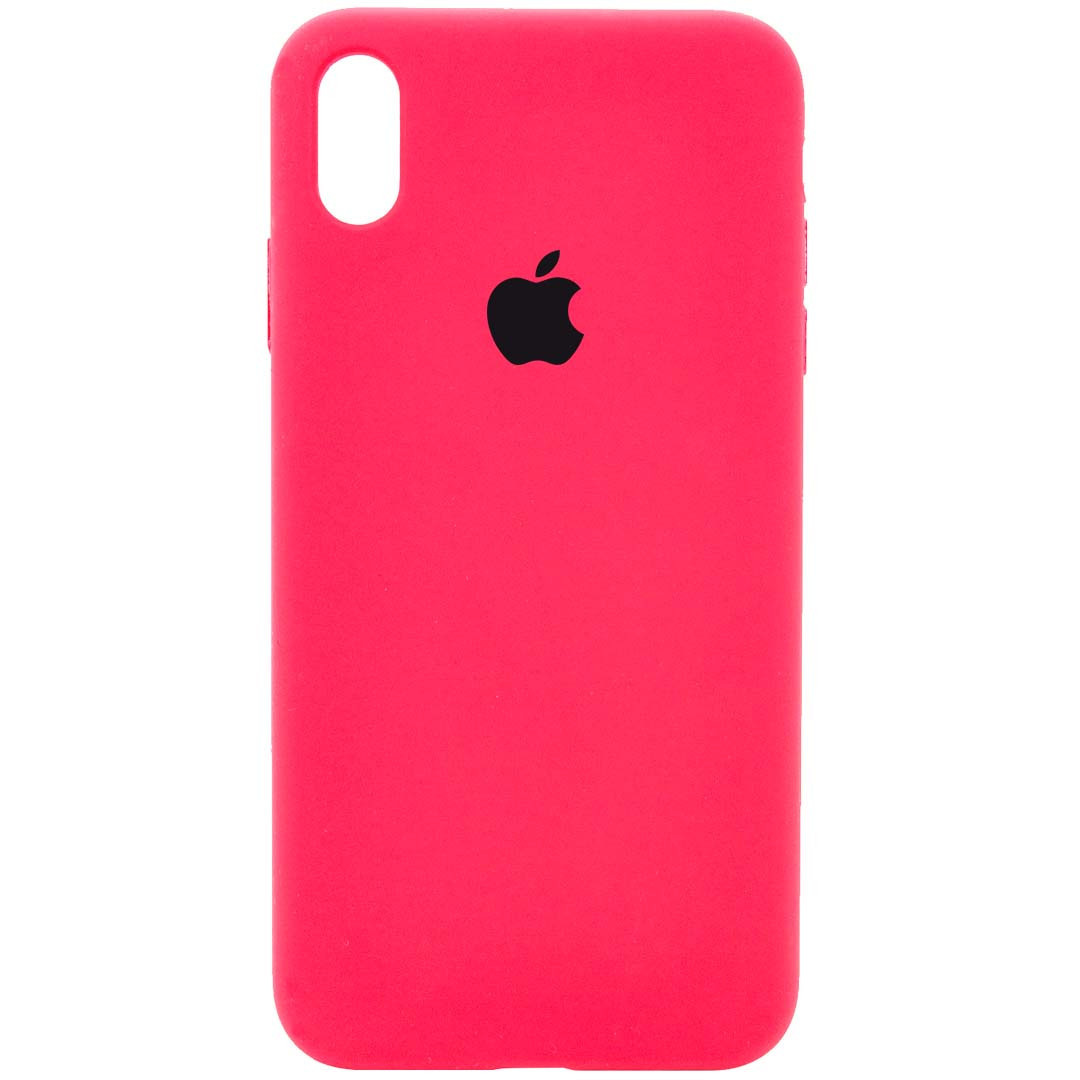 

Чехол Silicone Case Full Protective (AA) для Apple iPhone XR (6.1, Розовый / hot pink