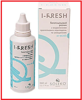 

Раствор для контактных линз I-Fresh (Ай Фреш) 360ml Soleko