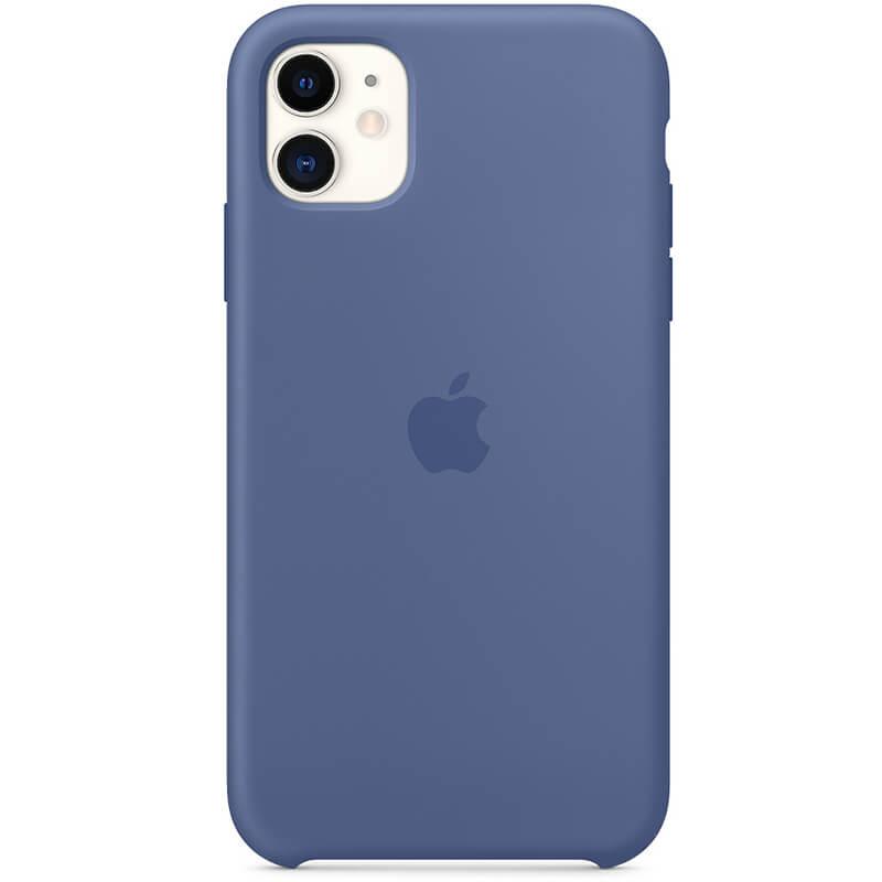 

Чехол Silicone case (AAA) для Apple iPhone 11 (6.1") Синий / Linen Blue