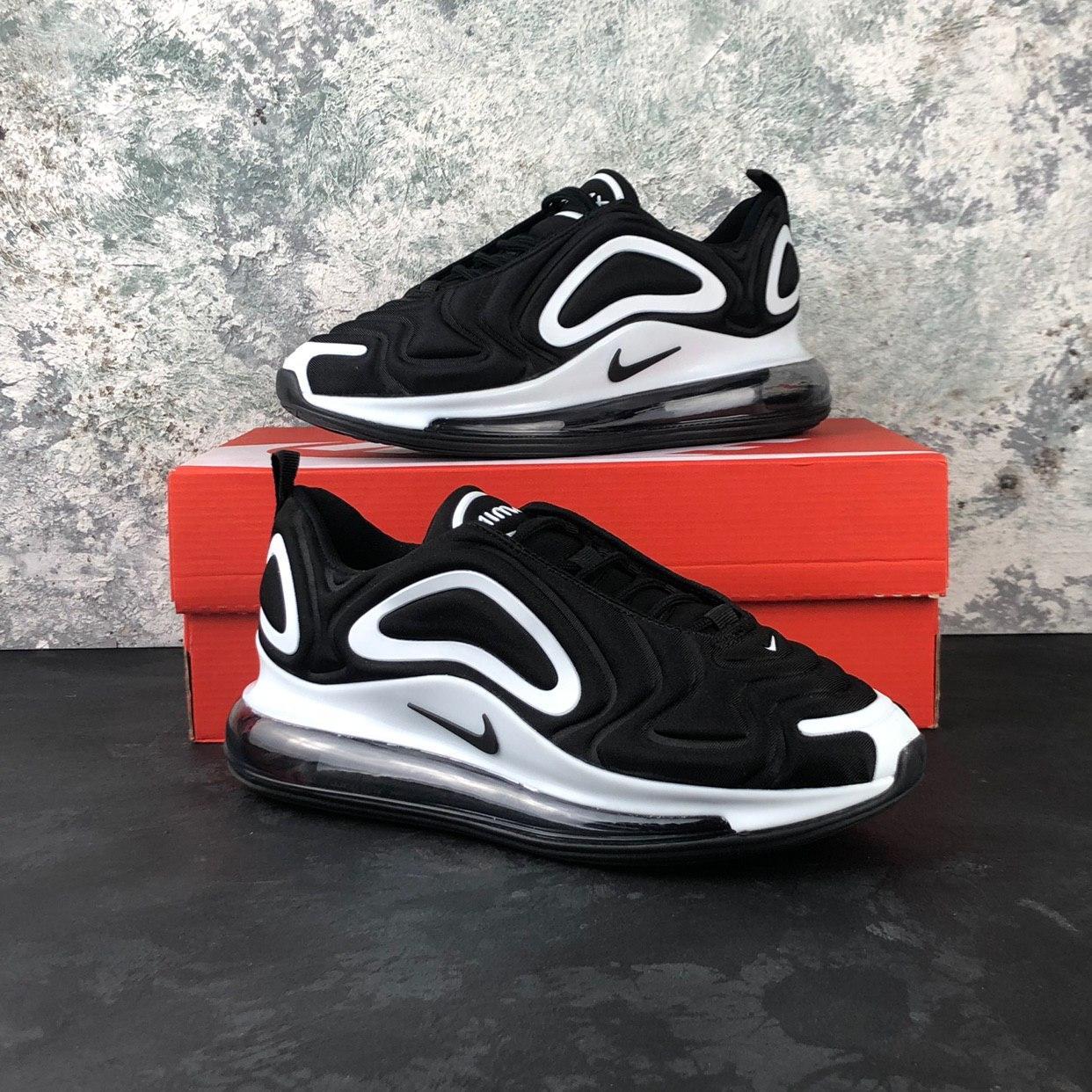 

Мужские кроссовки Nike Air Max 720 Black White / Найк Аир Макс 720 Черные Белые 42, Черно-белый