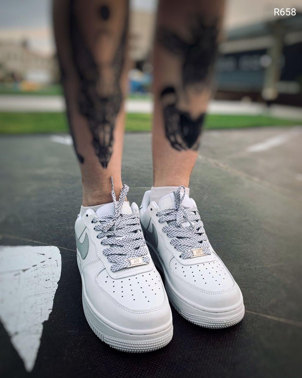 

Женские кроссовки Nike Air Force 1 Reflective White / Найк Аир Форс 1 Рефлективные Белые 40, Белый