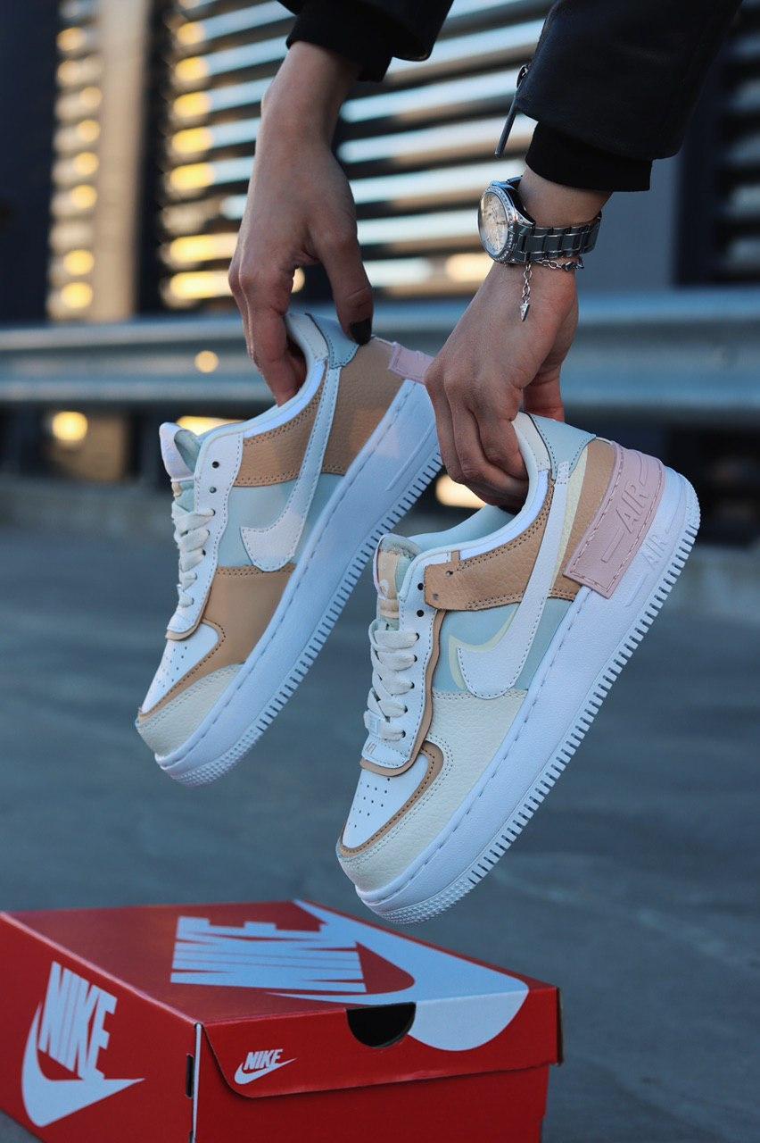 

Женские кроссовки Nike Air Force 1 Shadow Spruce Aura Beige / Найк Аир Форс 1 Шадоу Бежевые 40, Бежевый