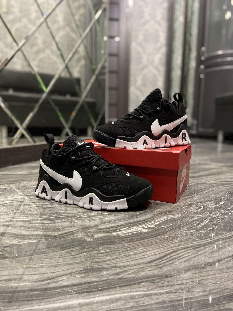 

Мужские кроссовки Nike Air Barrage Low Black / Найк Аир Бараж Лоу Черные 44, Черно-белый