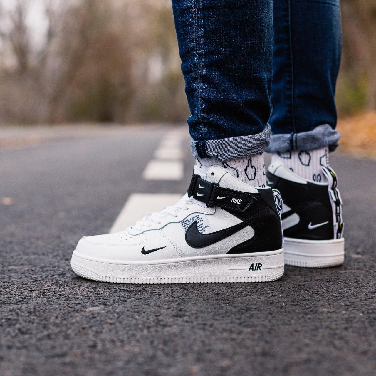 

Мужские кроссовки Nike Air Force 1 White / Найк Аир Форс 1 Белые 42, Белый