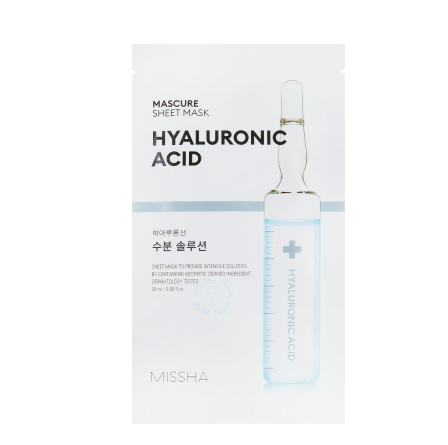 

Увлажняющая маска для лица с гиалуроновой кислотой Missha Mascure Hydra Solution Sheet Mask