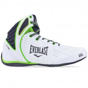 

Боксерки EVERLAST STRIKE ELM124D размер 39-44 US-7,5-11 белый, Белый-салатовый