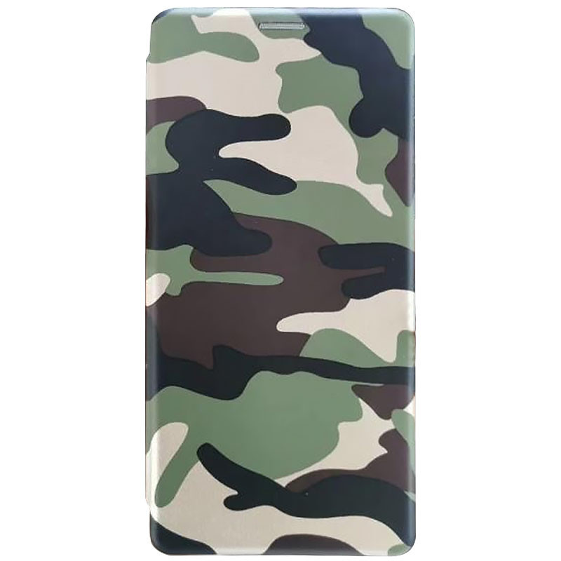 

Кожаный чехол (книжка) Classy для Xiaomi Redmi Note 9 / Redmi 10X Camouflage