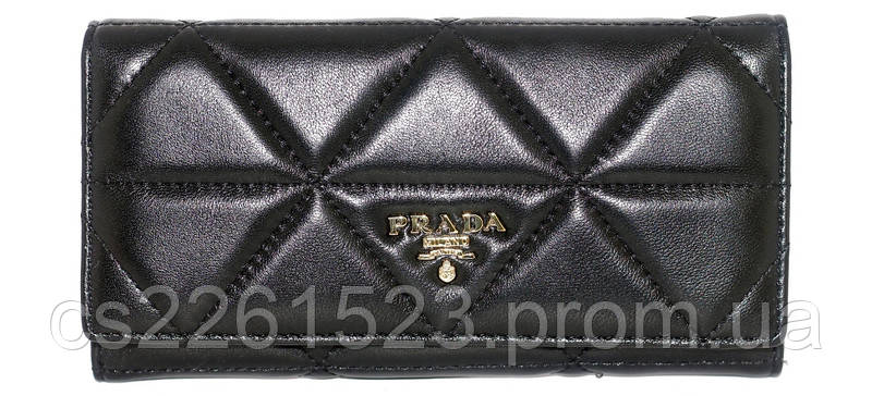 

Женский кошелек Prada черный (19x10.5x3 см)