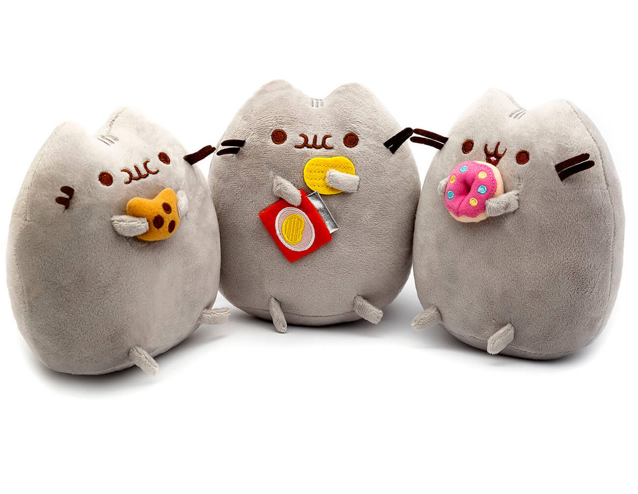 

Комплект Мягких игрушек коты Pusheen cat из трех штук n-755, КОД: 2368939, Серый