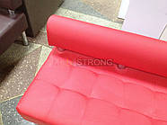 Диван для офиса Стронг (MebliSTRONG) без подлокотников - красный матовый цвет, фото 9