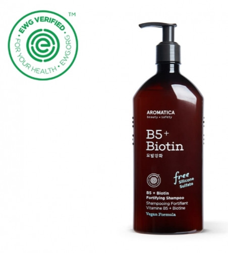 

Бессульфатный укрепляющий шампунь с витамином В5 и биотином Aromatica B5+ Biotin Fortifying Shampoo