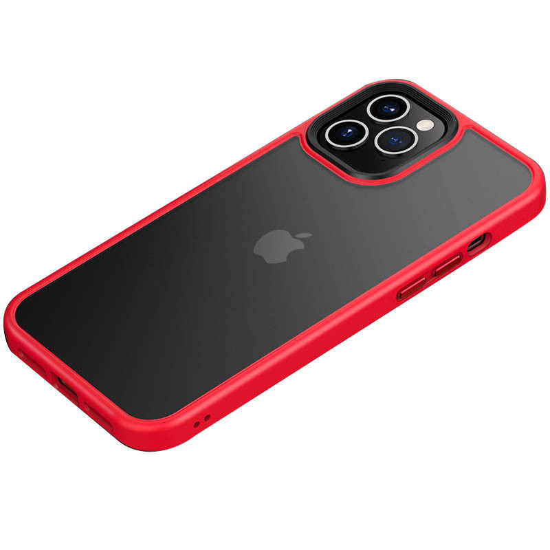 

TPU+PC чехол Metal Buttons для Apple iPhone 12 Pro / 12 (6.1, Красный