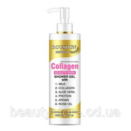 Гель для душа Collagen Beauty Skin, 500ml. ROUSHUN Natural Shower Gel, фото 2
