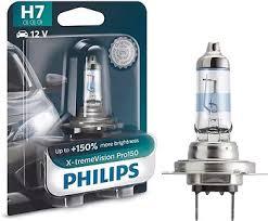 

Лампа фары H7 X-tremeVision Pro150 +150% 12V 55W PX26d (Philips)