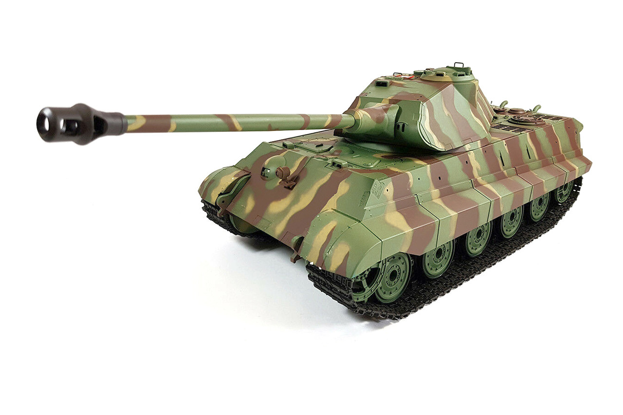 

Танк на радиоуправлении 1:16 Heng Long King Tiger Porsche с пневмопушкой и и/к боем